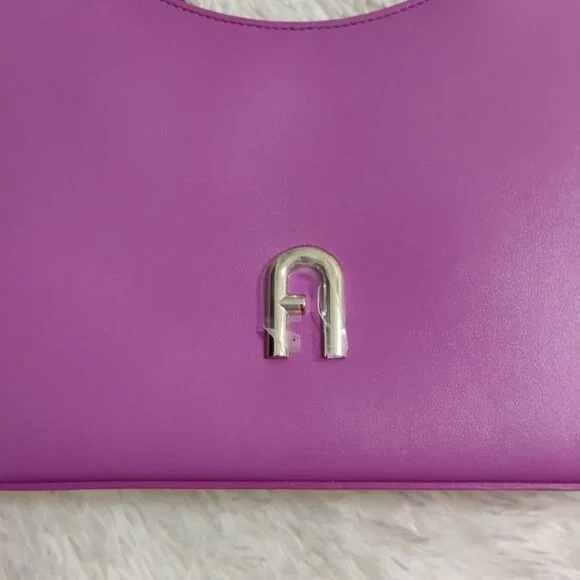Furla Diamante S Shoulder Bag Violet NWT - Picture 3 of 10